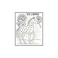 Tampon ex-libris Héros 3