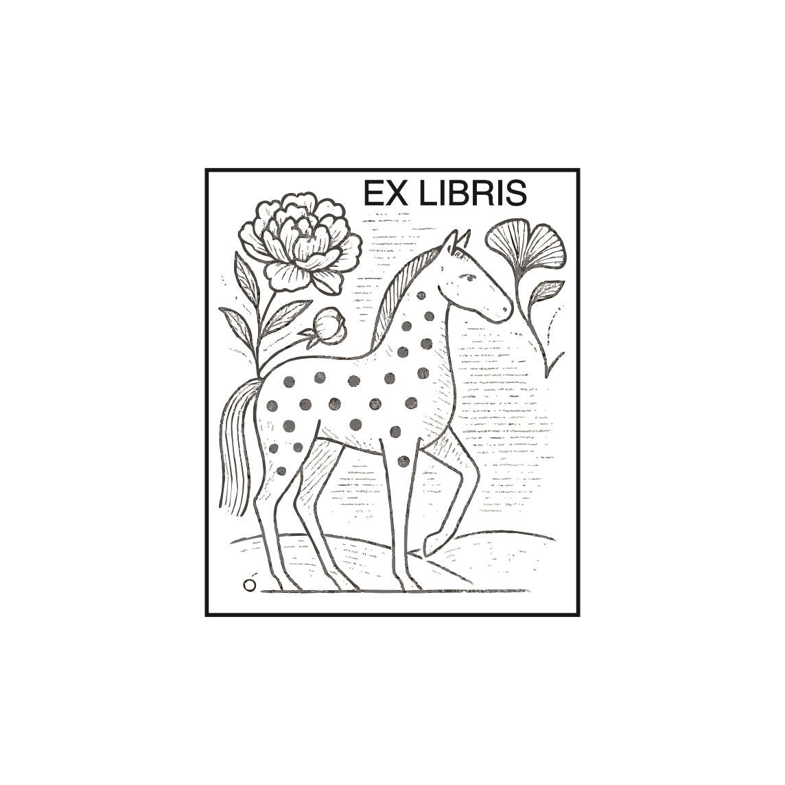Tampon ex-libris Héros 3